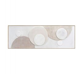 ΠΙΝΑΚΑΣ ΤΟΙΧΟΥ 3D HM4573 ΜΕ ΚΟΡΝΙΖΑ ΜΠΕΖ-ΧΕΙΡΟΠΟΙΗΤΟΙ ΚΥΚΛΟΙ 152x5Χ52Υεκ. - ΠΙΝΑΚΕΣ στο Milonadakis.gr