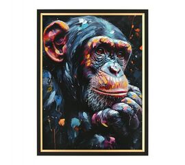 ΠΙΝΑΚΑΣ TOIXOY HM4563 ΜΕ ΚΟΡΝΙΖΑ ΜΑΥΡΗ-ΚΑΜΒΑΣ ΕΚΤΥΠΩΣΗ ΠΙΘΗΚΟΣ 64x4,5x84Υεκ. - ΠΙΝΑΚΕΣ στο Milonadakis.gr