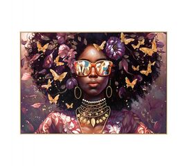 ΠΙΝΑΚΑΣ TOIXOY HM4569 ΜΕ ΚΟΡΝΙΖΑ ΜΠΕΖ-ΚΑΜΒΑΣ ΕΚΤΥΠΩΣΗ ΓΥΝΑΙΚΕΙΟ ΠΡΟΣΩΠΟ 122x4,5x82Υεκ. - ΠΙΝΑΚΕΣ στο Milonadakis.gr