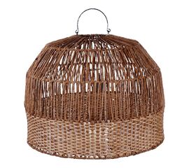 Φωτιστικό οροφής Erdon Inart  μπανάνα ξύλο-rattan pe σε φυσική απόχρωση Φ60x45εκ - ΦΩΤΙΣΤΙΚΑ ΟΡΟΦΗΣ στο Milonadakis.gr