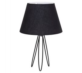 ΕΠΙΤΡΑΠΕΖΙΟ ΦΩΤΙΣΤΙΚΟ LIVO HM4708.01 ΜΑΥΡΟ ΜΕ ΤΡΙΠΟΔΗ ΜΕΤΑΛΛΙΚΗ ΒΑΣΗ Φ22x36Υεκ. - ΕΠΙΤΡΑΠΕΖΙΑ ΦΩΤΙΣΤΙΚΑ στο Milonadakis.gr