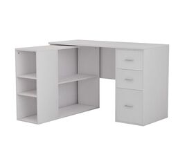 Γραφείο γωνιακό Polina pakoworld λευκό 120x100x75εκ - ΓΡΑΦΕΙΑ στο Milonadakis.gr