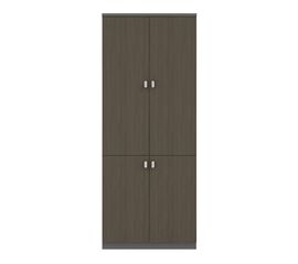 Ντουλάπα γραφείου επαγγελματική Denith pakoworld ανθρακί-καρυδί 80x40x200εκ - ΒΙΒΛΙΟΘΗΚΕΣ στο Milonadakis.gr