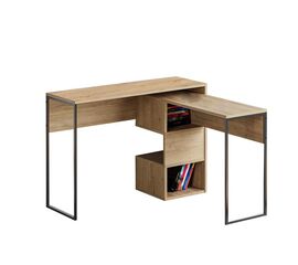 Γραφείο εργασίας πτυσσόμενο Badau pakoworld μελαμίνης φυσικό 110x37x77εκ - ΓΡΑΦΕΙΑ στο Milonadakis.gr