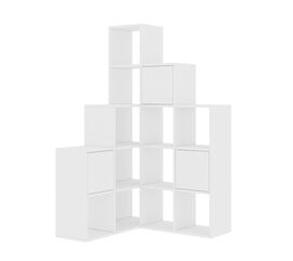 Βιβλιοθήκη Paleo pakoworld λευκό μελανίνη 150.8x28x150.8εκ - ΒΙΒΛΙΟΘΗΚΕΣ στο Milonadakis.gr