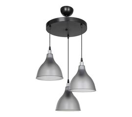 Φωτιστικό οροφής τρίφωτο Orazio pakoworld Ε27 ανθρακί-μαύρο Φ40x80εκ - ΦΩΤΙΣΤΙΚΑ ΟΡΟΦΗΣ στο Milonadakis.gr