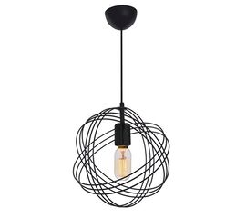 Φωτιστικό οροφής μονόφωτο Idris pakoworld E27 μαύρο Φ30x75εκ - ΦΩΤΙΣΤΙΚΑ ΟΡΟΦΗΣ στο Milonadakis.gr