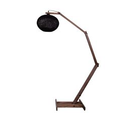 Επιδαπέδιο φωτιστικό Gaia pakoworld E27 καφέ-μαύρο Φ30x160εκ - ΦΩΤΙΣΤΙΚΑ ΔΑΠΕΔΟΥ στο Milonadakis.gr