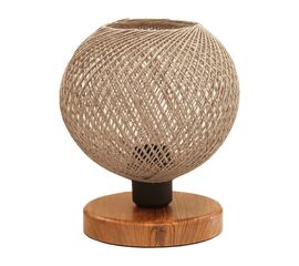 Επιτραπέζιο φωτιστικό Povilia pakoworld μπεζ-μαύρο Φ20x30εκ - ΕΠΙΤΡΑΠΕΖΙΑ ΦΩΤΙΣΤΙΚΑ στο Milonadakis.gr