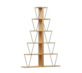 Βιβλιοθήκη mini Tars pakoworld sonoma-μαύρο 130x22x146εκ - ΒΙΒΛΙΟΘΗΚΕΣ στο Milonadakis.gr