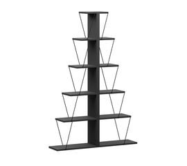 Βιβλιοθήκη mini Tars pakoworld ανθρακί-μαύρο 130x22x146εκ - ΒΙΒΛΙΟΘΗΚΕΣ στο Milonadakis.gr