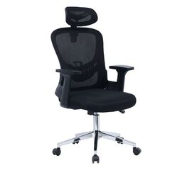 Καρέκλα γραφείου διευθυντή Ignatius pakoworld mesh μαύρο - ΚΑΡΕΚΛΕΣ ΓΡΑΦΕΙΟΥ στο Milonadakis.gr