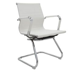 Καρέκλα γραφείου επισκέπτη Valter pakoworld λευκό pu 55.5x52x95.5εκ - ΚΑΡΕΚΛΕΣ ΕΠΙΣΚΕΠΤΗ στο Milonadakis.gr