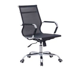 Καρέκλα γραφείου εργασίας Noctis pakoworld μαύρο ύφασμα mesh 55.5x52x88εκ - ΚΑΡΕΚΛΕΣ ΓΡΑΦΕΙΟΥ στο Milonadakis.gr