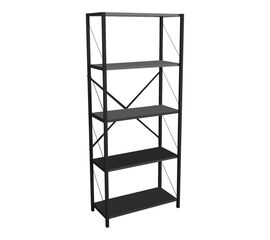 Βιβλιοθήκη Draizy pakoworld ανθρακί-μαύρο μελαμίνης 60x30x150εκ - ΒΙΒΛΙΟΘΗΚΕΣ στο Milonadakis.gr