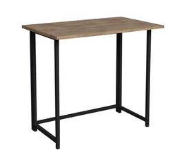 Γραφείο εργασίας πτυσσόμενο Thox pakoworld oak-μαύρο μελαμίνης 80x50x72εκ - ΓΡΑΦΕΙΑ στο Milonadakis.gr