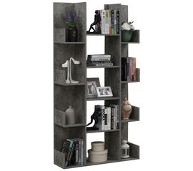 Βιβλιοθήκη Charles pakoworld μελαμίνης γκρι oak 90x31x182.5εκ - ΒΙΒΛΙΟΘΗΚΕΣ στο Milonadakis.gr