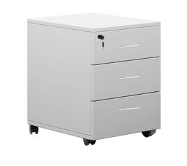 Συρταριέρα γραφείου επαγγελματική Amazon pakoworld τροχήλατη λευκό μελαμίνης 39x47x52.5εκ - ΣΥΡΤΑΡΙΕΡΕΣ στο Milonadakis.gr