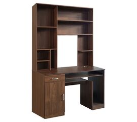 Γραφείο υπολογιστή με βιβλιοθήκη Novelty pakoworld καρυδί 120x55x182εκ - ΓΡΑΦΕΙΑ στο Milonadakis.gr