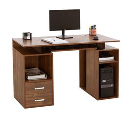 Γραφείο υπολογιστή Liberion pakoworld καρυδί 120x55x76εκ - ΓΡΑΦΕΙΑ στο Milonadakis.gr