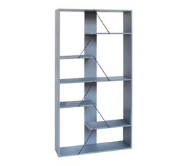 Βιβλιοθήκη Tars pakoworld γκρι-μαύρο 84x25.5x154.5εκ - ΒΙΒΛΙΟΘΗΚΕΣ στο Milonadakis.gr