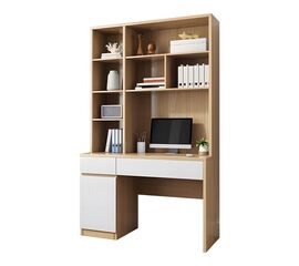 Γραφείο εργασίας Pertin pakoworld μελαμίνη σε λευκή-φυσική απόχρωση 120x60x195εκ - ΓΡΑΦΕΙΑ στο Milonadakis.gr