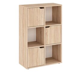 Βιβλιοθήκη Bookel pakoworld μελαμίνης σε sonoma απόχρωση 59.5x27.5x89εκ - ΒΙΒΛΙΟΘΗΚΕΣ στο Milonadakis.gr