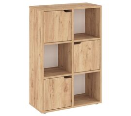 Βιβλιοθήκη Bookel pakoworld μελαμίνης σε oak απόχρωση 59.5x27.5x89εκ - ΒΙΒΛΙΟΘΗΚΕΣ στο Milonadakis.gr
