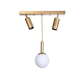 Φωτιστικό οροφής Barten pakoworld E27 χρυσό μέταλλο 45x30x45εκ - ΦΩΤΙΣΤΙΚΑ ΟΡΟΦΗΣ στο Milonadakis.gr