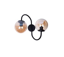 Φωτιστικό τοίχου δίφωτο-απλίκα Verco pakoworld E27 μαύρο μέταλλο Φ35x45εκ - ΑΠΛΙΚΕΣ ΤΟΙΧΟΥ στο Milonadakis.gr