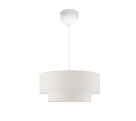 Φωτιστικό οροφής Sombre pakoworld ύφασμα σε λευκό χρώμα Φ30x15εκ - ΦΩΤΙΣΤΙΚΑ ΟΡΟΦΗΣ στο Milonadakis.gr