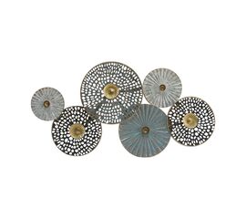 Διακοσμητικό τοίχου Zoulou Inart μέταλλο πολύχρωμο 99.7x2.5x50.8εκ - ΔΙΑΚΟΣΜΗΤΙΚΑ ΤΟΙΧΟΥ στο Milonadakis.gr