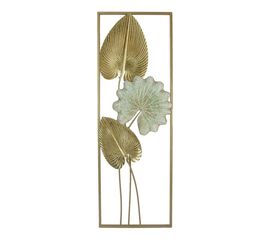 Διακοσμητικό τοίχου Tropana I Inart μέταλλο σε χρυσή και λευκή απόχρωση 31x2.5x90.2εκ - ΔΙΑΚΟΣΜΗΤΙΚΑ ΤΟΙΧΟΥ στο Milonadakis.gr