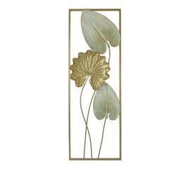 Διακοσμητικό τοίχου Tropana II Inart μέταλλο σε χρυσή και λευκή απόχρωση 31x2.5x90.2εκ - ΔΙΑΚΟΣΜΗΤΙΚΑ ΤΟΙΧΟΥ στο Milonadakis.gr