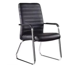 Καρέκλα επισκέπτη στοιβαζόμενη Sefine pakoworld μαύρο pu-πόδι χρωμίου 53x45x97εκ - ΚΑΡΕΚΛΕΣ ΕΠΙΣΚΕΠΤΗ στο Milonadakis.gr