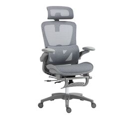 Καρέκλα γραφείου εργασίας Zenyk pakoworld mesh σε ασπρόμαυρη απόχρωση 63x70x126εκ - ΚΑΡΕΚΛΕΣ ΓΡΑΦΕΙΟΥ στο Milonadakis.gr