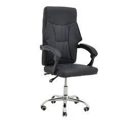 Καρέκλα γραφείου διευθυντή Glorin pakoworld μαύρο pu 60x68x128εκ - ΚΑΡΕΚΛΕΣ ΓΡΑΦΕΙΟΥ στο Milonadakis.gr