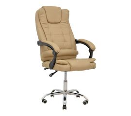 Καρέκλα γραφείου διευθυντή Toronsi pakoworld μπεζ pu 60x68x128εκ - ΚΑΡΕΚΛΕΣ ΓΡΑΦΕΙΟΥ στο Milonadakis.gr