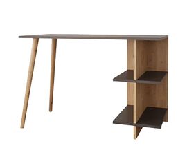 Γραφείο εργασίας Volet pakoworld σε oak- ανθρακί απόχρωση 114x56x76εκ - ΓΡΑΦΕΙΑ στο Milonadakis.gr
