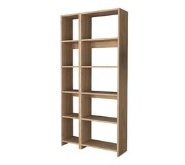 Βιβλιοθήκη Alkathi pakoworld σε oak απόχρωση 77x22x160εκ - ΒΙΒΛΙΟΘΗΚΕΣ στο Milonadakis.gr