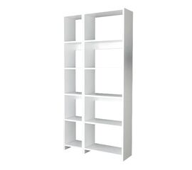 Βιβλιοθήκη Alkathi pakoworld σε λευκή απόχρωση 77x22x160εκ - ΒΙΒΛΙΟΘΗΚΕΣ στο Milonadakis.gr