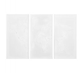 ΠΙΝΑΚΑΣ 3-ΠΤΥΧΟΣ WORLD MAP SANTORINI HM4504 MDF ΣΕ ΥΠΟΛΕΥΚΟ ΧΡΩΜΑ 180x4(πάχος)x120Υεκ. - ΠΙΝΑΚΕΣ στο Milonadakis.gr