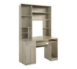 Γραφείο υπολογιστή με βιβλιοθήκη Novelty pakoworld σε απόχρωση sonoma 120x55x182εκ - ΓΡΑΦΕΙΑ στο Milonadakis.gr