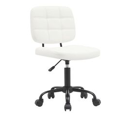 Καρέκλα γραφείου Sedia pakoworld pu σε λευκή απόχρωση 50x50x75-85εκ - ΚΑΡΕΚΛΕΣ ΓΡΑΦΕΙΟΥ στο Milonadakis.gr