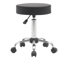 Σκαμπό γραφείου-εργασίας τροχήλατο Uficio  pakoworld pu σε μαύρη απόχρωση 46x42x48-64εκ - ΚΑΡΕΚΛΕΣ ΓΡΑΦΕΙΟΥ στο Milonadakis.gr