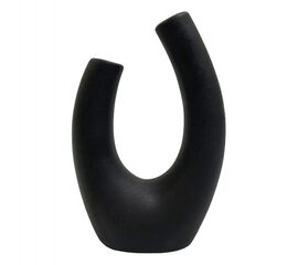 ΕΠΙΤΡΑΠΕΖΙΟ ΚΕΡΑΜΙΚΟ ΔΙΑΚΟΣΜΗΤΙΚΟ GLAΖΕ HM4643.02 ΜΑΥΡΟ ΜΑΤ 14,5x7x21Υεκ - ΑΝΤΙΚΕΙΜΕΝΑ στο Milonadakis.gr