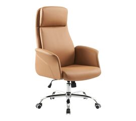 Καρέκλα γραφείου διευθυντή Derjio pakoworld καφέ pu 68x66x115εκ - ΚΑΡΕΚΛΕΣ ΓΡΑΦΕΙΟΥ στο Milonadakis.gr