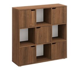 Βιβλιοθήκη Bookel pakoworld σε καρυδί απόχρωση 88.5x27.5x89.3εκ - ΒΙΒΛΙΟΘΗΚΕΣ στο Milonadakis.gr