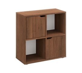 Βιβλιοθήκη Bookel pakoworld σε καρυδί απόχρωση 59.6x27.5x60.4εκ - ΒΙΒΛΙΟΘΗΚΕΣ στο Milonadakis.gr