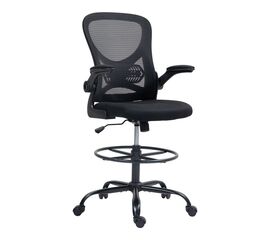 Καρέκλα γραφείου εργασίας Derzio pakoworld ύφασμα mesh σε μαύρη απόχρωση 62x53x131εκ - ΚΑΡΕΚΛΕΣ ΓΡΑΦΕΙΟΥ στο Milonadakis.gr